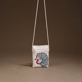 Madhubani Handpainted Mobile Sling Bag 46