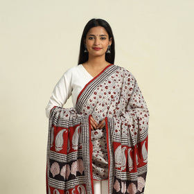 Buy Beige Natural Dye Mul Cotton Bagh Print Dupatta