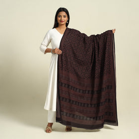 Buy Natural Dye Mul Cotton Bagh Print Dupatta