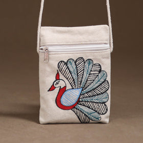 Madhubani Handpainted Mobile Sling Bag 46