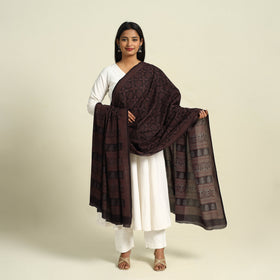 Buy Natural Dye Mul Cotton Bagh Print Dupatta