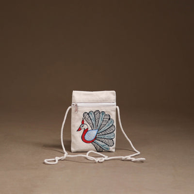Madhubani Handpainted Mobile Sling Bag 46