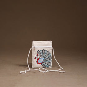 Madhubani Handpainted Mobile Sling Bag 46