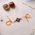 Mandala Art Handpainted Wooden Rakhi 20