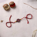 Mandala Art Handpainted Wooden Rakhi 21