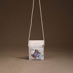 Madhubani Handpainted Mobile Sling Bag 47