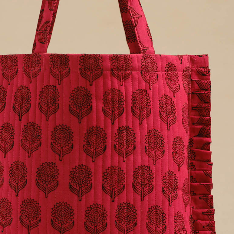 Handcrafted Cotton Frill Jhola Bag 50