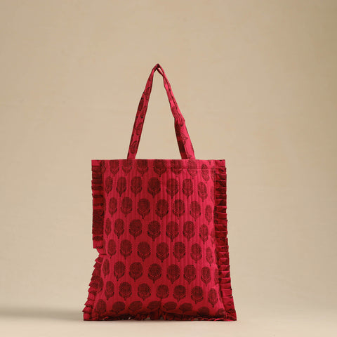 Handcrafted Cotton Frill Jhola Bag 50