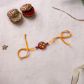 Mandala Art Handpainted Wooden Rakhi 22
