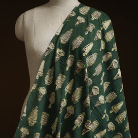 Bindaas Hand Block Art Print Natural Dyed Cotton Fabric - Yummy Ice-cream