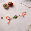Mandala Art Handpainted Wooden Rakhi 23