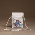 Madhubani Handpainted Mobile Sling Bag 47