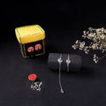 Handcrafted Meenakari Bhaiya Bhabhi Rakhi Set with Coir Box 167