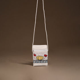 Madhubani Handpainted Mobile Sling Bag 48