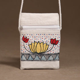 Madhubani Handpainted Mobile Sling Bag 48