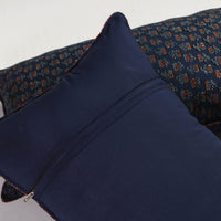 Set of 2 - Ajrakh Block Printed Cotton Pillow Covers (26 x 17 in)