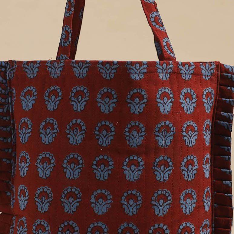 Handcrafted Cotton Frill Jhola Bag 53