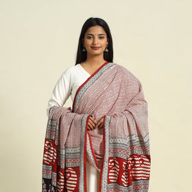 Buy Natural Dye Mul Cotton Bagh Print Dupatta