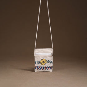 Madhubani Handpainted Mobile Sling Bag 49