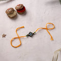 Mandala Art Handpainted Wooden Rakhi 27