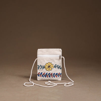Madhubani Handpainted Mobile Sling Bag 49
