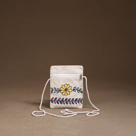 Madhubani Handpainted Mobile Sling Bag 49