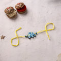 Mandala Art Handpainted Wooden Rakhi 28