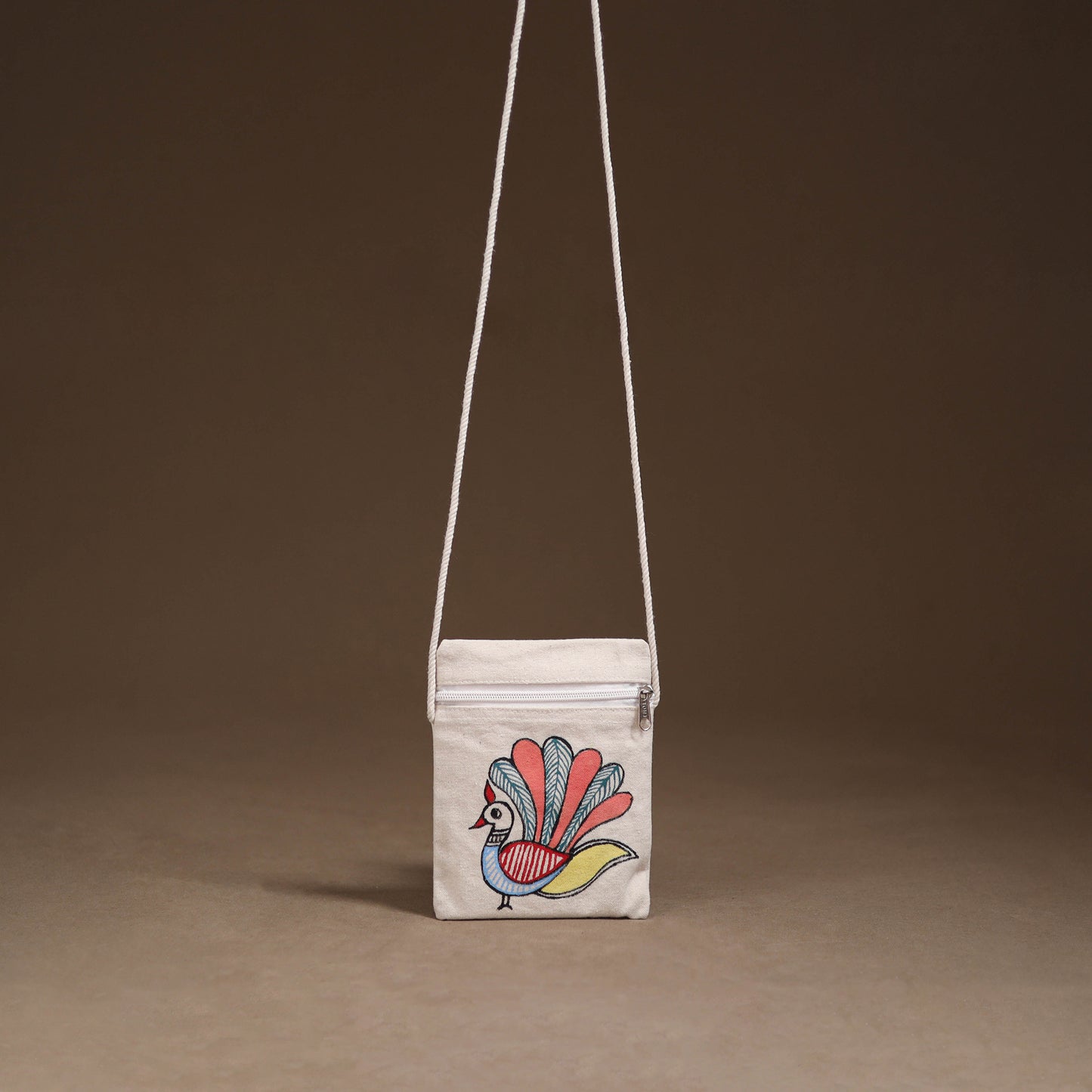 Madhubani Handpainted Mobile Sling Bag 50