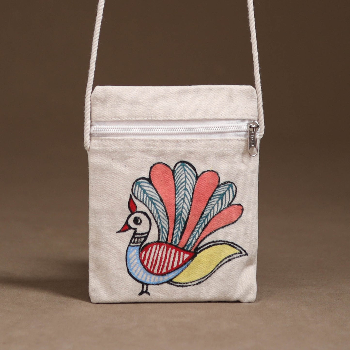 Madhubani Handpainted Mobile Sling Bag 50