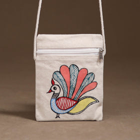 Madhubani Handpainted Mobile Sling Bag 50