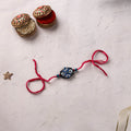 Mandala Art Handpainted Wooden Rakhi 29