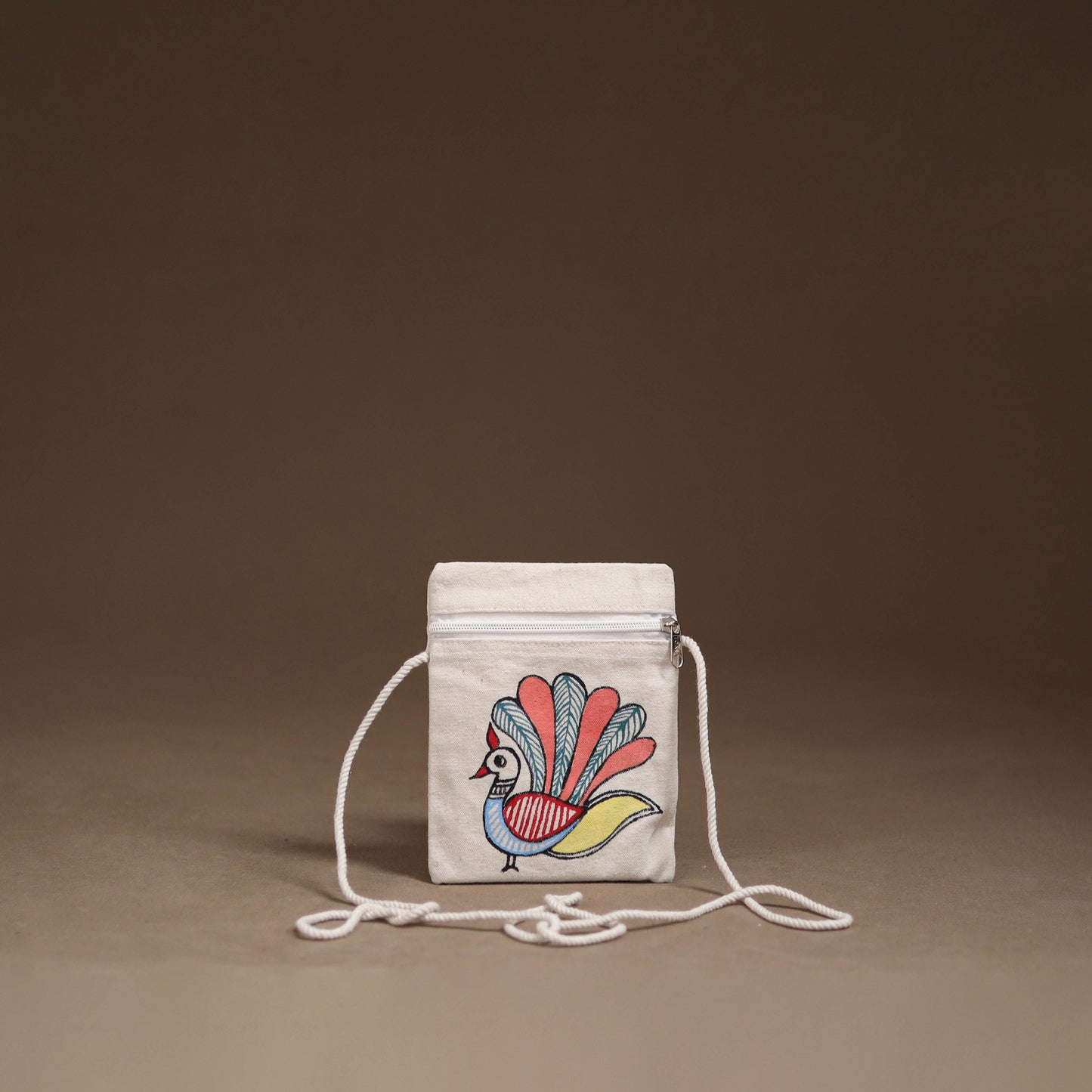 Madhubani Handpainted Mobile Sling Bag 50
