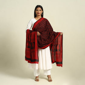 Buy Natural Dye Mul Cotton Bagh Print Dupatta