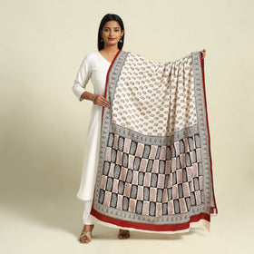Buy Natural Dye Mul Cotton Bagh Print Dupatta