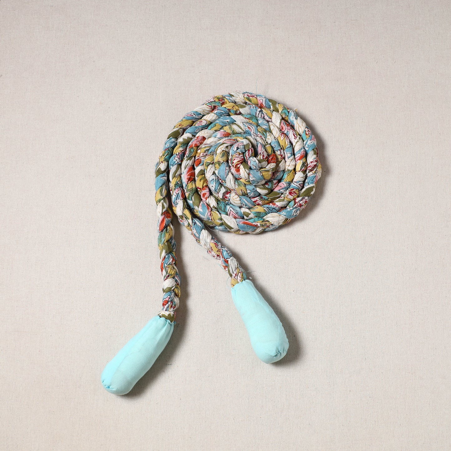 Handmade Upcycled Fabric Skipping Jump Rope 01