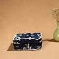 Blue Handmade Cotton Jewelry Bag - 4 Pockets