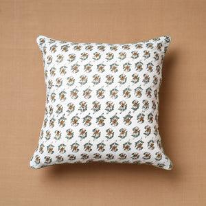 Sanganeri Block Printed Cotton Cushion Cover (16 x 16 in) 27