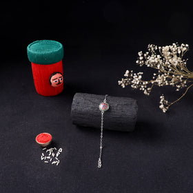Handcrafted Meenakari Rakhi for Brother with Coir Box 188