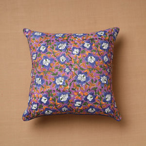 Purple - Sanganeri Block Printed Cotton Cushion Cover (16 x 16 in) 30