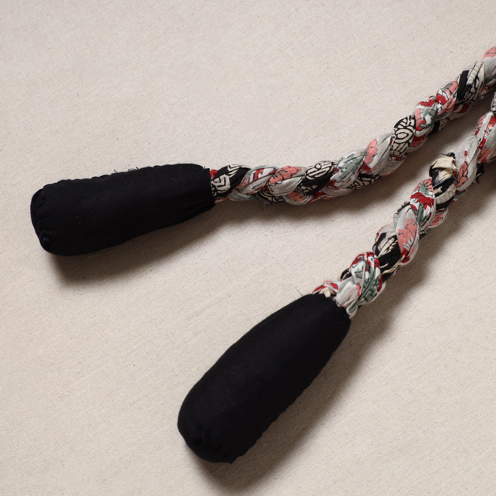 Handmade Upcycled Fabric Skipping Jump Rope 11