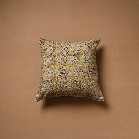 Hand Block Print Kalamkari Cushion Cover (16 x 16 in) 14