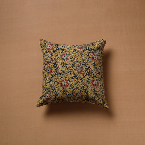 Hand Block Print Kalamkari Cushion Cover (16 x 16 in) 16