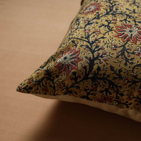Hand Block Print Kalamkari Cushion Cover (16 x 16 in) 16