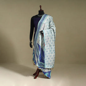 Multicolor - patchwork reversible silk bengal kantha work