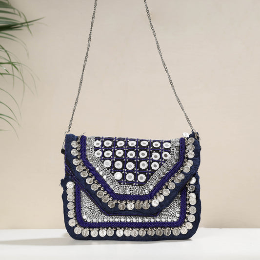 Blue - Banjara Boho Ethnic Embellished Handcrafted Sling Bag