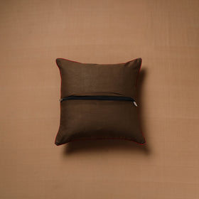Brown - Pochampally Ikat Weave Cushion Cover (16 x 16 in) 20