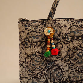  Black Handcrafted Quilted Cotton Hand Bag