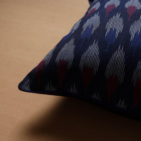 Blue - Pochampally Ikat Weave Cushion Cover (16 x 16 in) 22