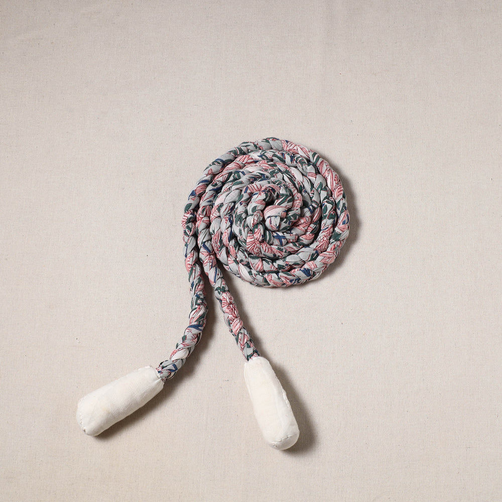 Handmade Upcycled Fabric Skipping Jump Rope 21