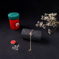 Handcrafted Meenakari Rakhi for Brother with Coir Box 217
